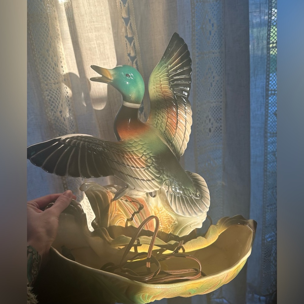 Vintage 1954 working duck lamp